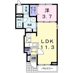 グレイスフルＡの物件間取画像